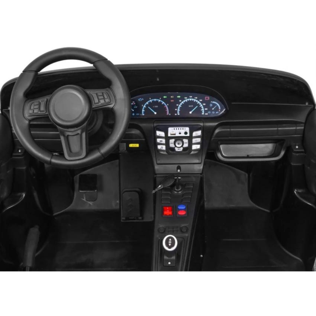 Dvivietis elektromobilis Perfecta Baltas