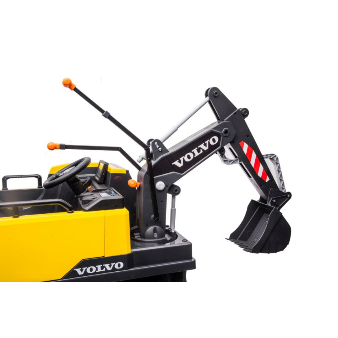 Traktoriukas Volvo Mega Excavator Geltonas-9 Traktoriukas Volvo Mega Excavator Geltonas