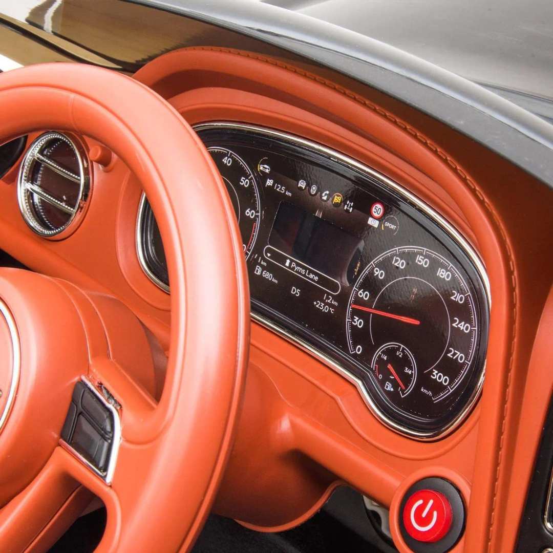 Vienvietis elektromobilis Bentley Bentayga Juodas